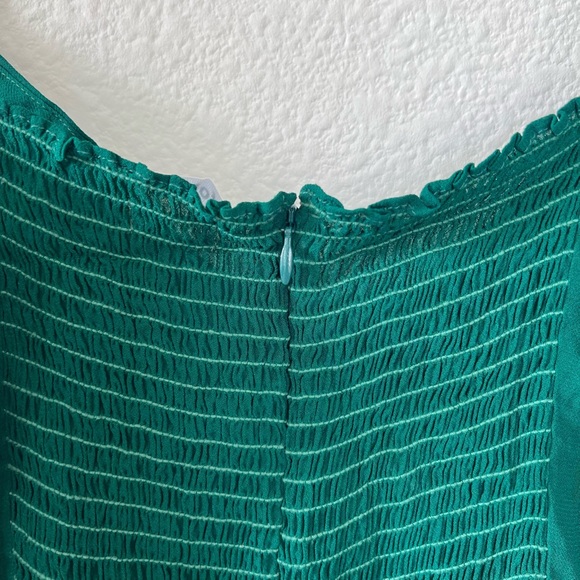 Reformation Emersyn Dress in Emerald Green, New without Tags - Picture 9 of 9